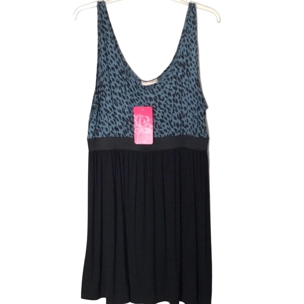 New Black & Blue Sleeveless Top 2X